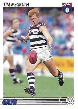 1993 Select AFL #92 Tim McGrath Front